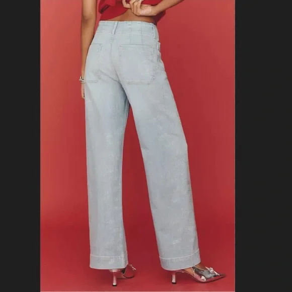 Maeve (Anthropologie) "The Colette Full-Length Sparkle Jeans" - Picture 2 of 12
